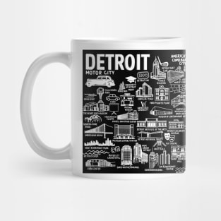 Detroit Map Mug